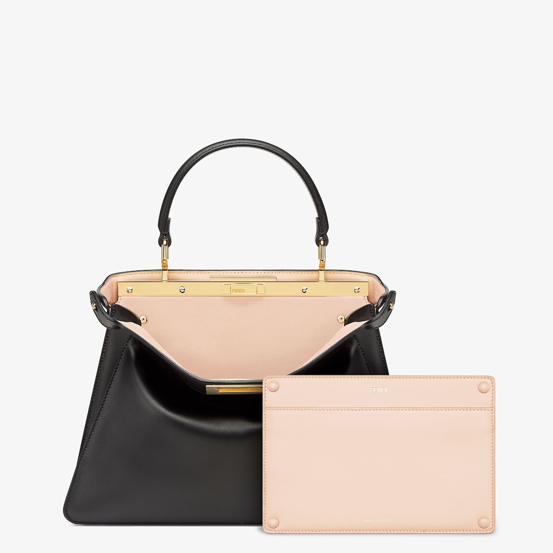 FENDI Peekaboo ISeeU Medium Black, calf leather bag - Image 4